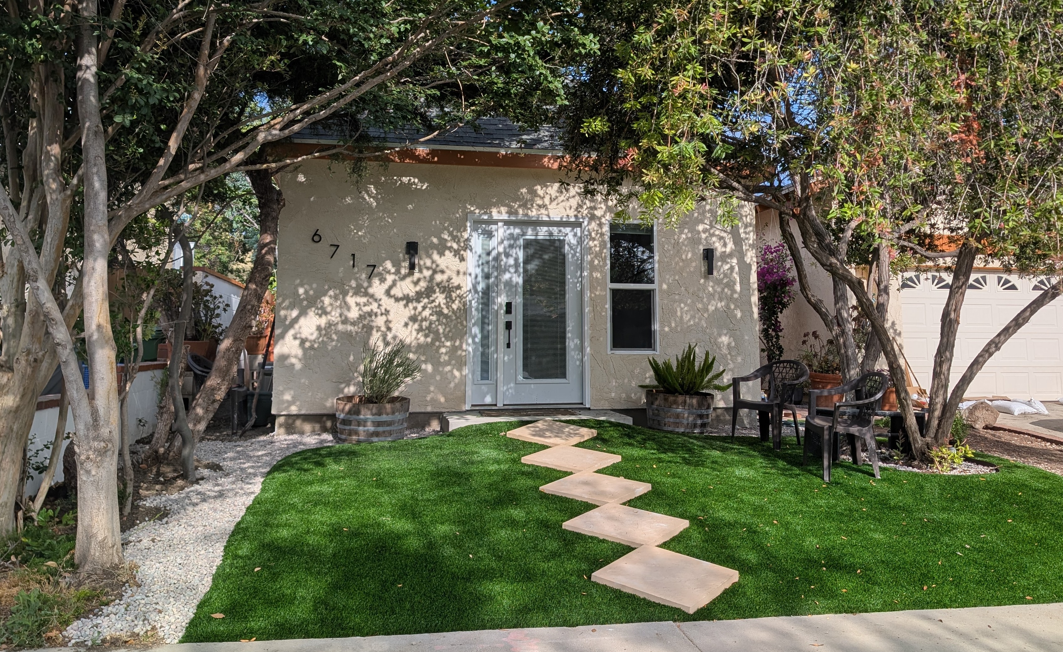 First ADU approved in a front yard, Los Angeles CA. ADU design by WM Architects